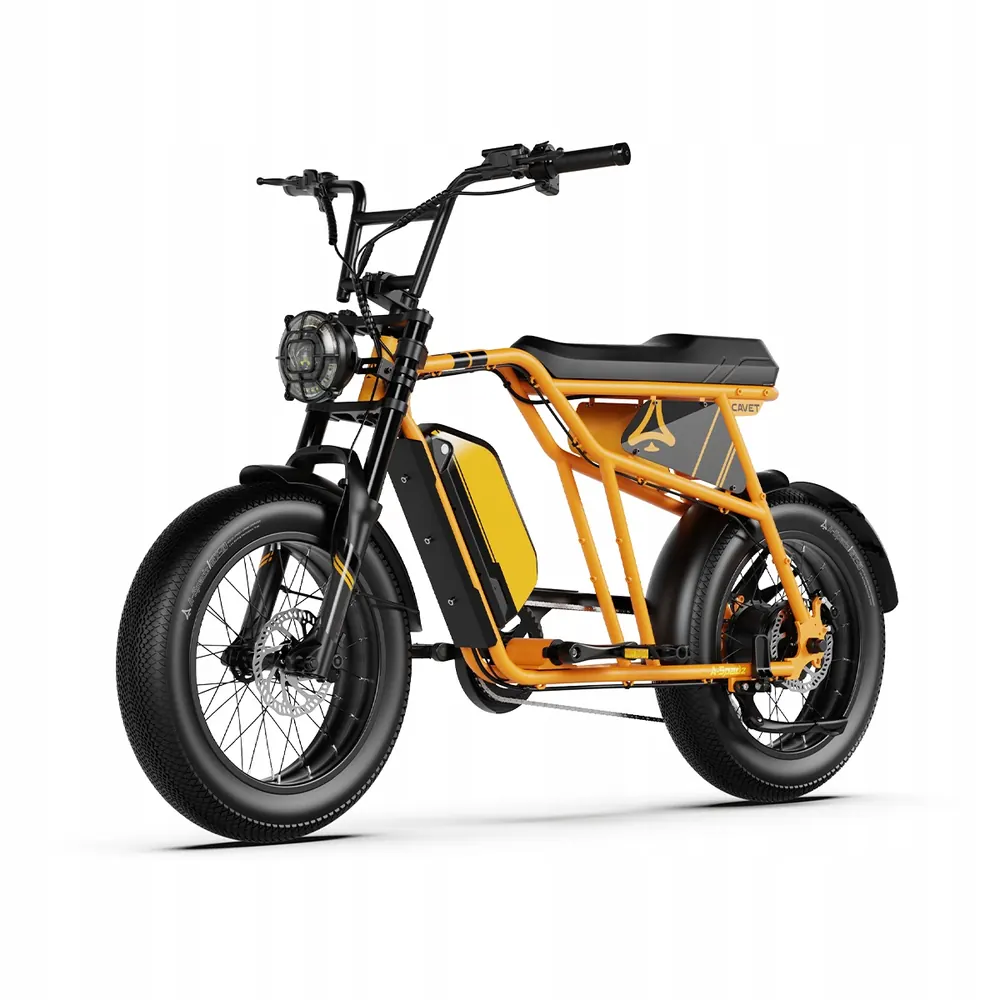 Bicicleta eléctrica fatbike A-Spadz Cavet Air 250W ensamblada y ajustada de fábrica