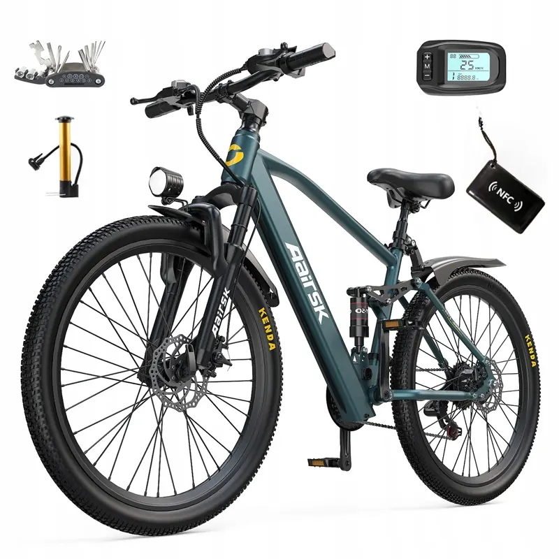 Caja original de la bicicleta eléctrica Aairsk GT900 con embalaje protector.