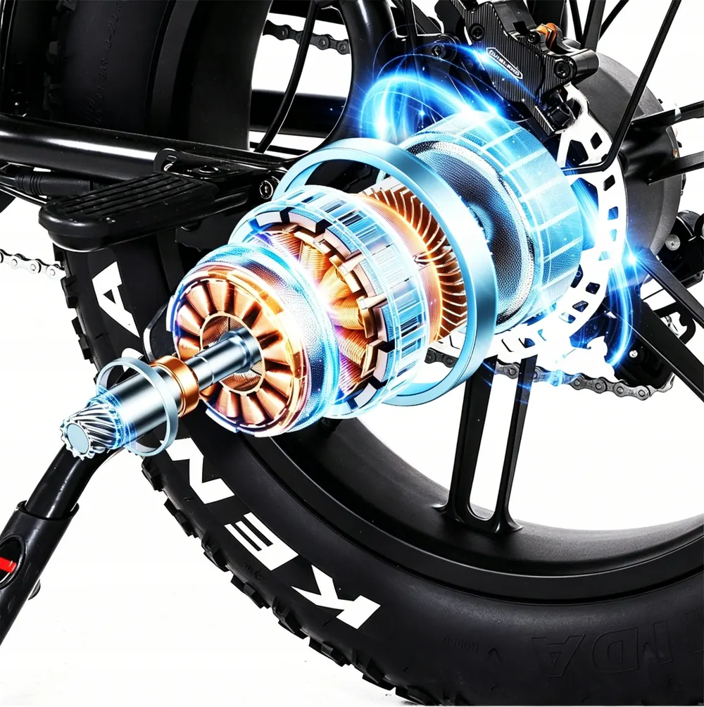 Logotipo de la marca Aairsk en la bicicleta eléctrica V8 Max