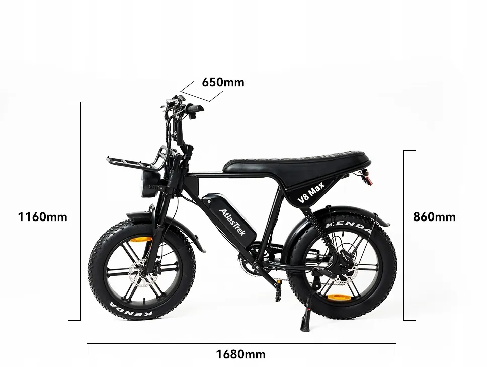 Bicicleta eléctrica Aairsk V8 Max 250W con batería de 15Ah y pantalla LCD