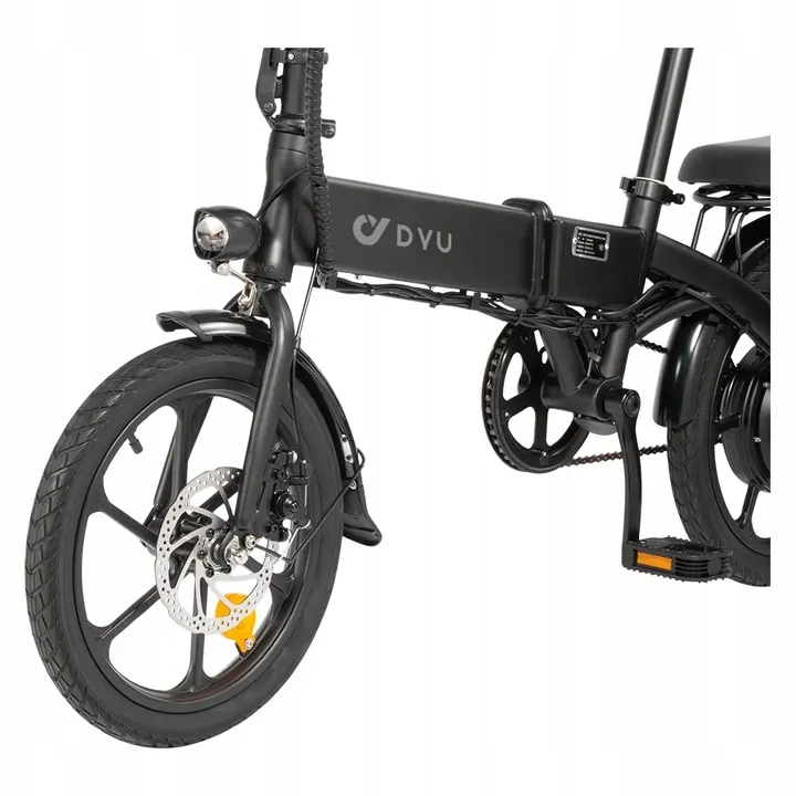 Modelo DYU-A1F Pro-Black de bicicleta eléctrica plegable negra