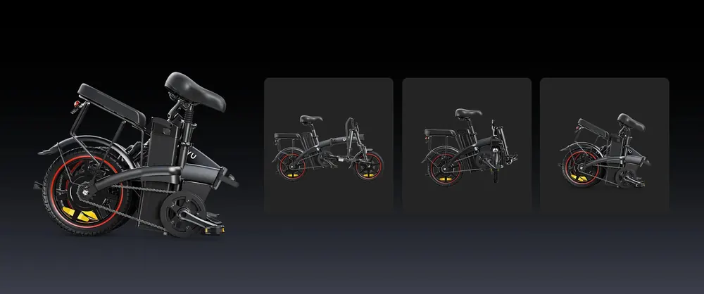 Motor de 250W de la bicicleta eléctrica urbana DYU A5 plegable