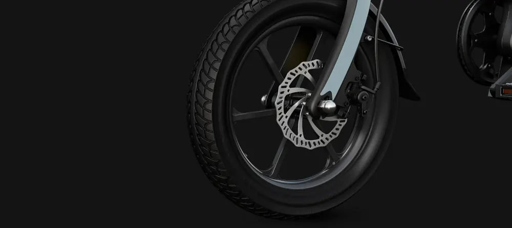 Talla M de cuadro en bicicleta eléctrica DYU C2 16 pulgadas