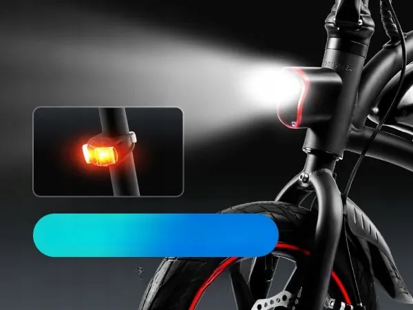 Bicicleta eléctrica plegable DYU D3F con autonomía de 60 km.