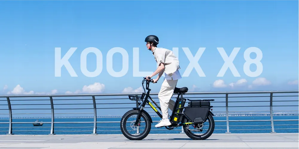 Bicicleta eléctrica KOOLUX 1000W con marco de aluminio, batería 48V65Ah y freno de aceite.