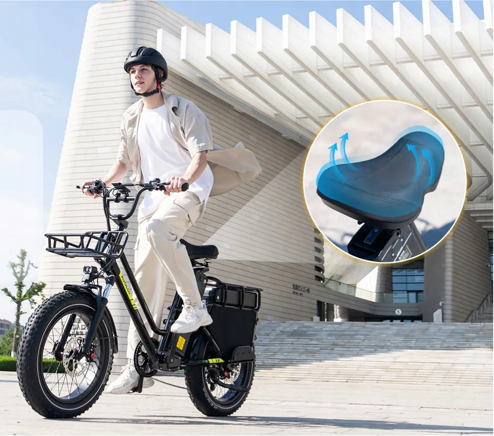 Suspensión delantera de la bicicleta eléctrica 1000W 48V65Ah con freno de aceite.