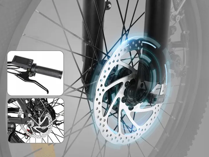 Bicicleta eléctrica plegable Samebike CY20 con batería incluida