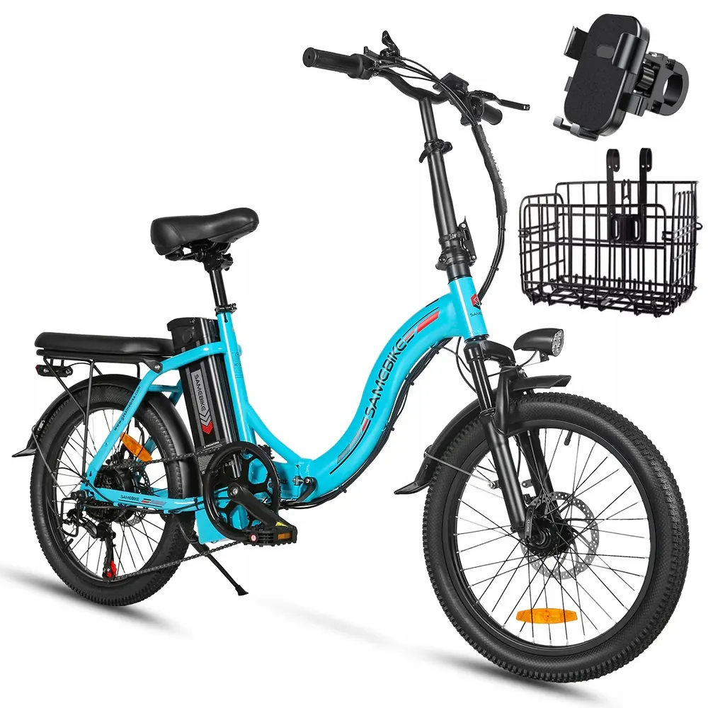 Bicicleta eléctrica plegable MTB 560W con batería 12Ah y peso 31.02 kg.