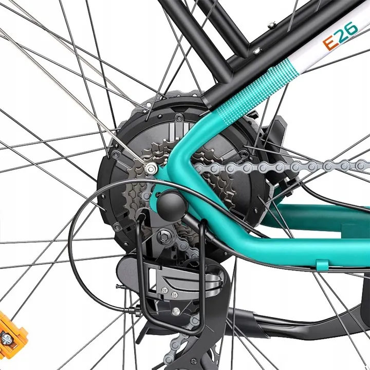 Peso del paquete de la bicicleta eléctrica ENGWE E26 ST, 42.5 kg.