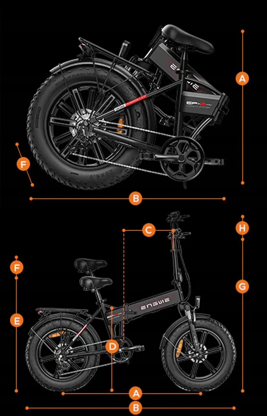 ENGWE EP-2 Boost Bicicleta Eléctrica Plegable Todoterreno image 14