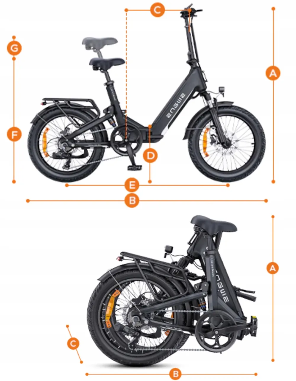 ENGWE L20 3.0 Boost plegable para autoensamblaje con frenos hidráulicos y app