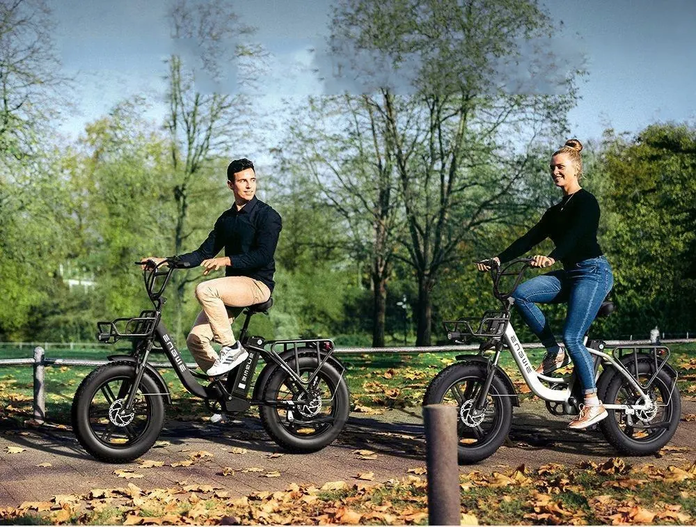 Código de producto ENGWE L20 en bicicleta eléctrica negra de 20 pulgadas