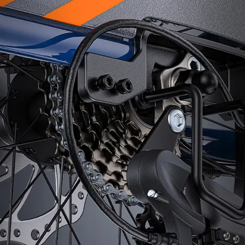 ENGWE LE20 bicicleta eléctrica con motor de 250W de potencia nominal.