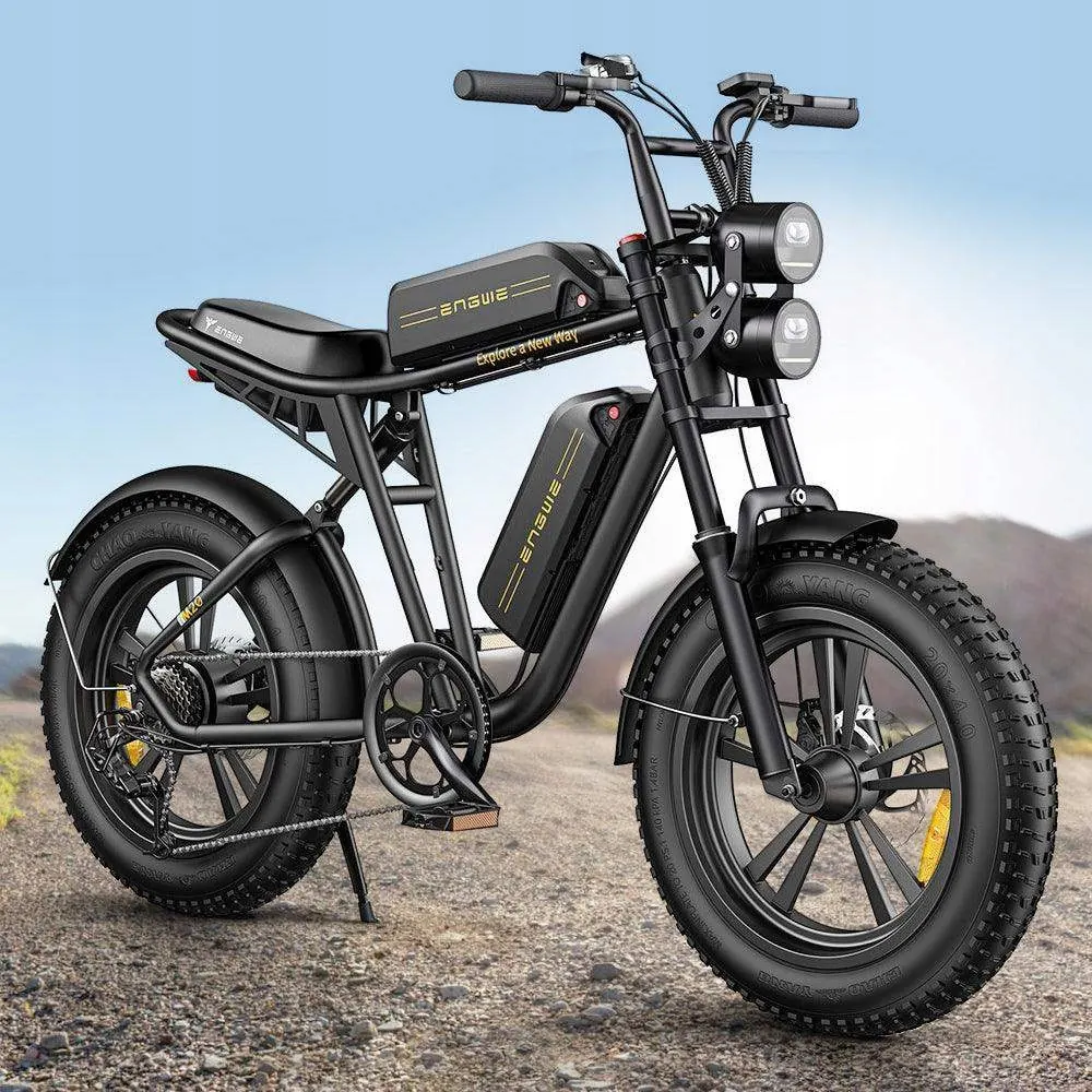 Motor de 1000W en bicicleta eléctrica ENGWE M20 con velocidad máxima 45km/h