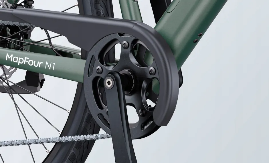 Bicicleta eléctrica ENGWE MapFour N1 AIR ST con carga máxima de 120 kg.