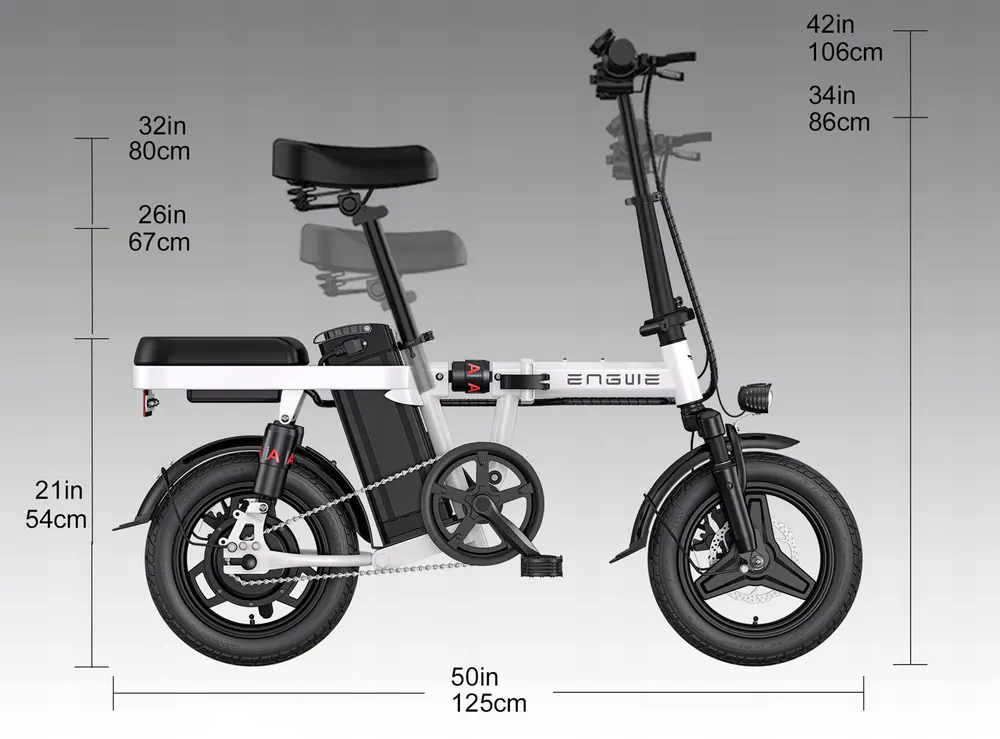 ENGWE T14 Bicicleta Eléctrica Plegable Urbana image 4