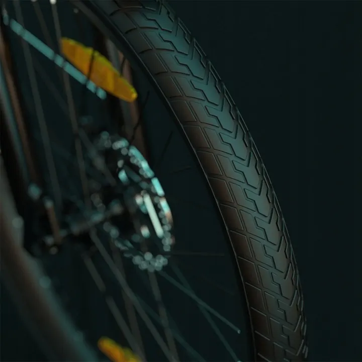 Modelo C100 PLUS de la bicicleta eléctrica Eskute con batería de 36V 13Ah.