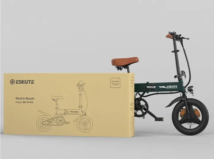 Bicicleta eléctrica ESKUTE F200 soporta carga máxima de 120 kg