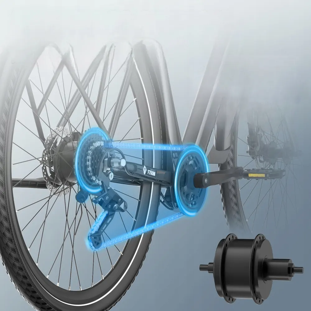 Motor de 250W de la bicicleta eléctrica FAFREES 700C para ciudad.