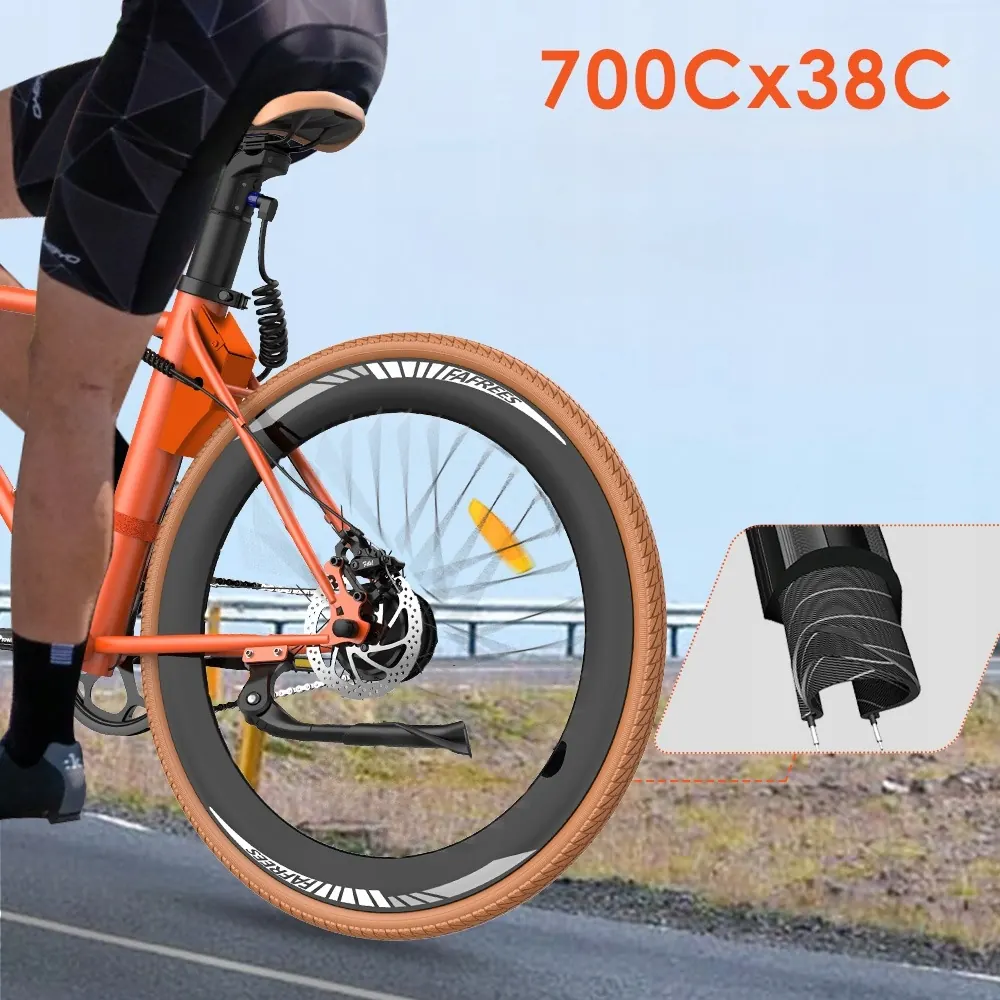 Bicicleta eléctrica de carretera marca FAFREES modelo F1