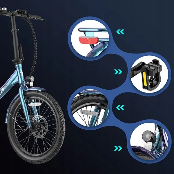 Bicicleta eléctrica FAFREES F20 diseño unisex para hombre y mujer.