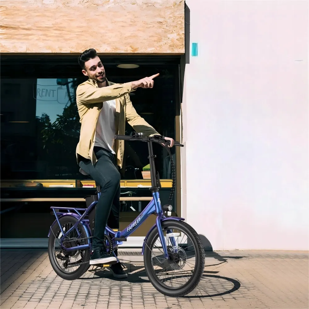 Bicicleta eléctrica FAFREES F20 de la marca Fafrees con batería de 18.2 Ah.