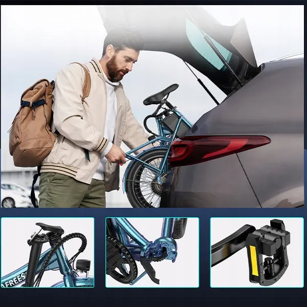 Potente motor de 250W en bicicleta eléctrica FAFREES F20 Lasting