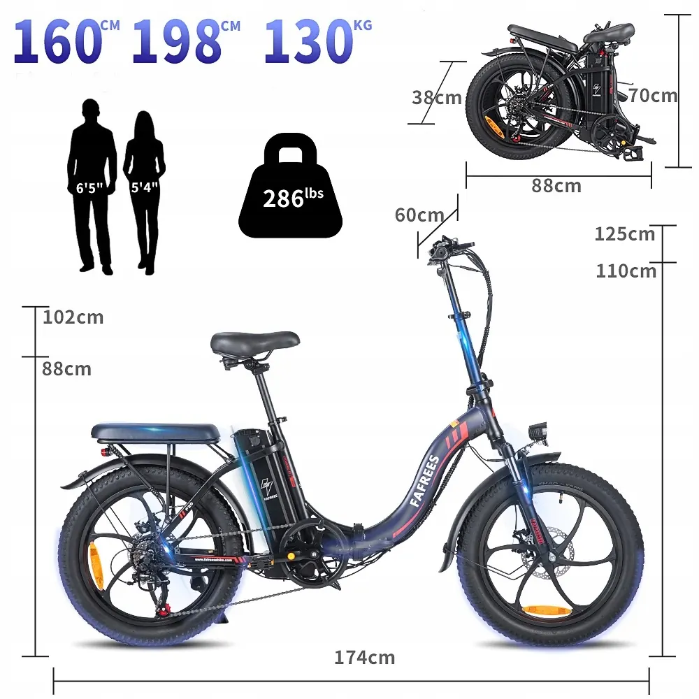 FAFREES F20 Fat Tire Eléctrica Plegable image 10