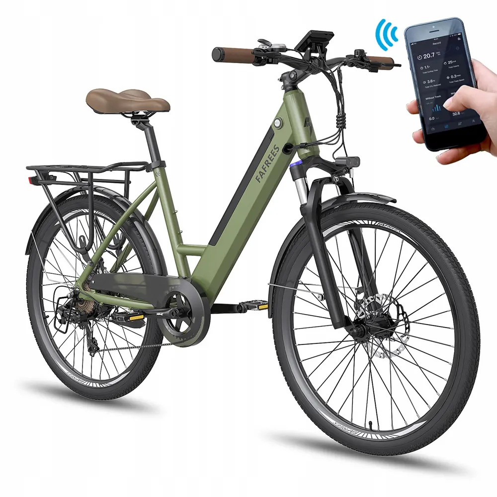 Fafrees F26 Pro soporta carga máxima 120 kg, bicicleta eléctrica robusta