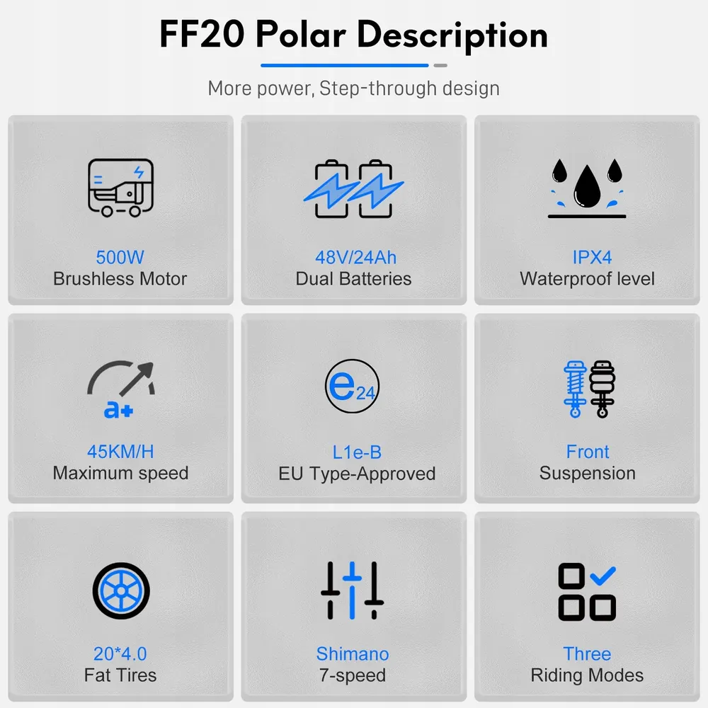 FAFREES FF20 Polar Eléctrica Plegable 20" image 13