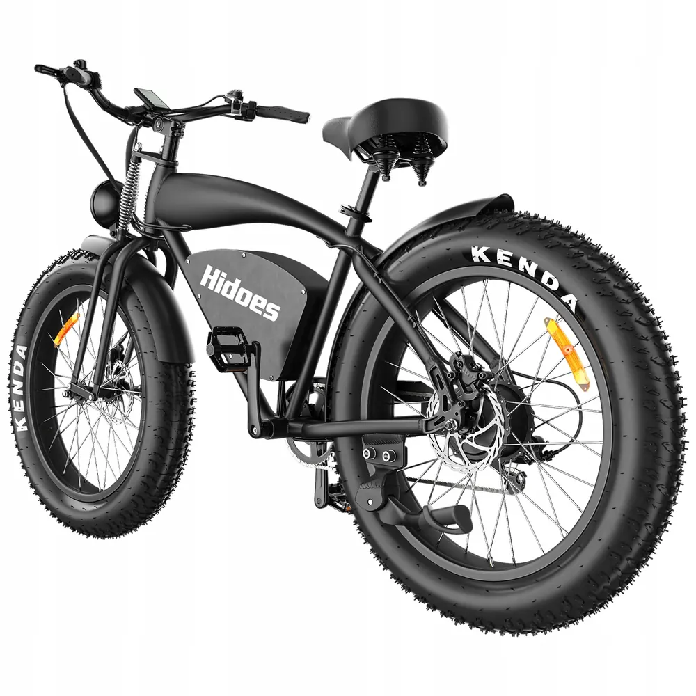 Bicicleta eléctrica HIDOES B3 Fat Tire 26 parcialmente ensamblada y ajustada