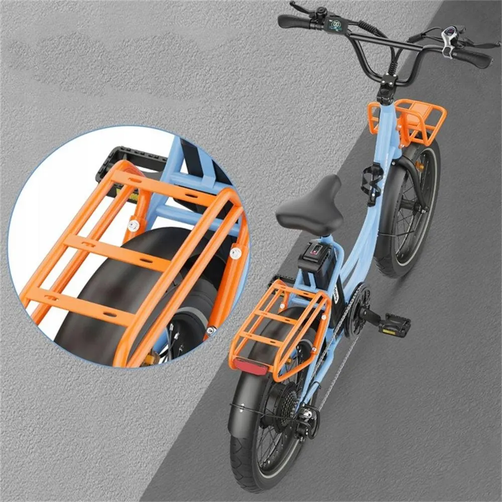 Ruedas de 20 pulgadas con neumáticos anchos 3.0 en la bicicleta Hidoes C6