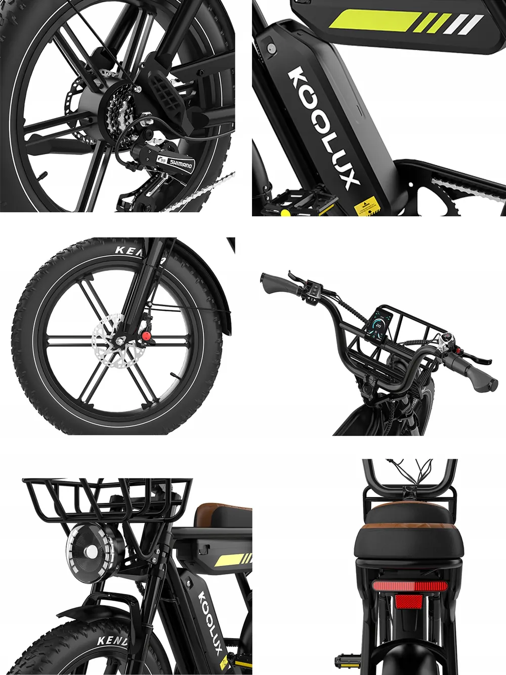 Bicicleta eléctrica KOOLUX 750W con batería 31,2Ah y freno de aceite, talla M