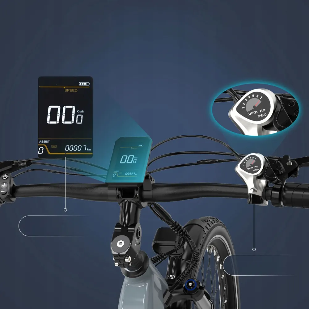 Bicicleta eléctrica KOOLUX X2 en color gris con batería 48V 15Ah