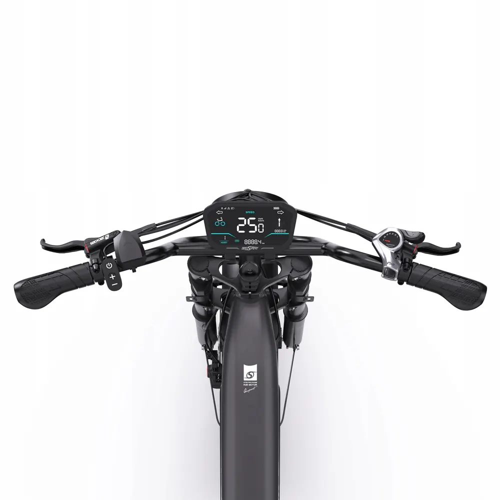 Bicicleta eléctrica montaña Onesport OT08 PRO color gris con doble batería