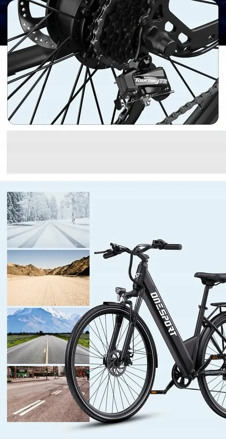 ONESPORT OT12 Bicicleta Eléctrica Urbana image 6