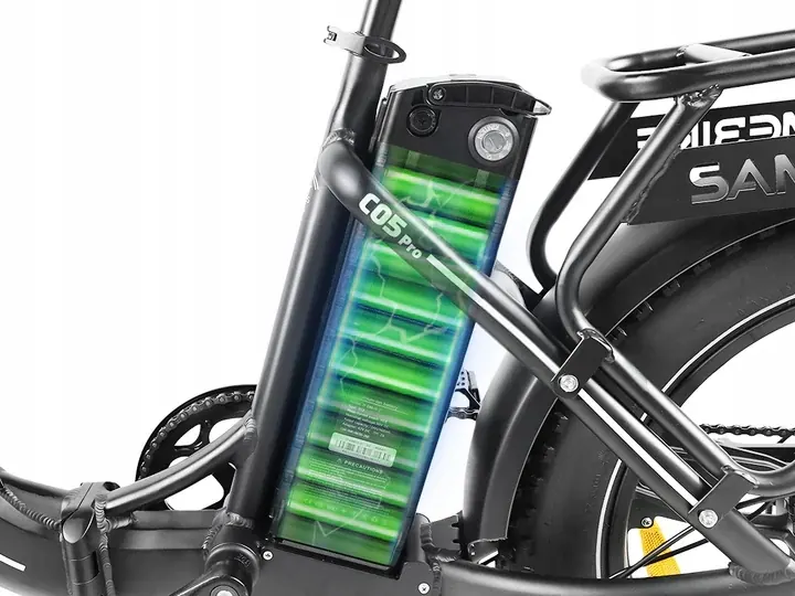 Motor de 500W en la bicicleta eléctrica Samebike C05 Pro.