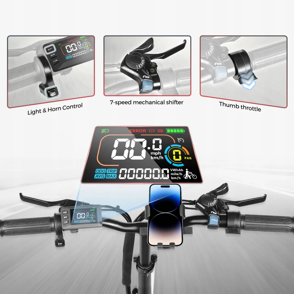 SAMEBIKE CY20 Bicicleta Eléctrica Plegable image 4