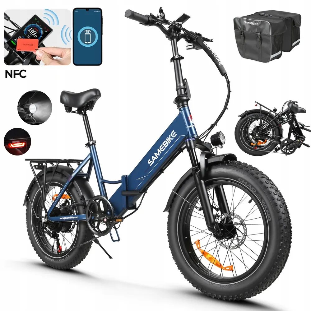 SAMEBIKE LOTDM200-II con batería extraíble y pantalla LCD