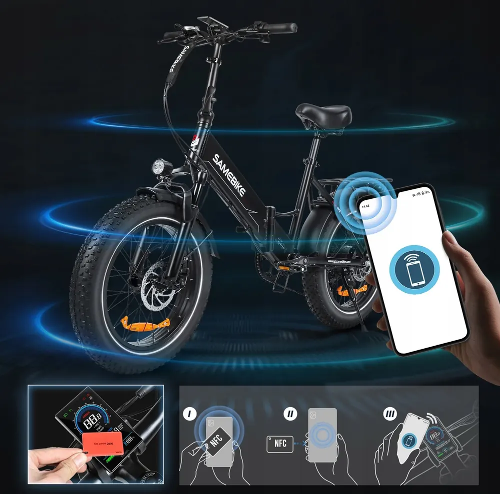 SAMEBIKE LOTDM200-II con cuadro de 16 pulgadas para conducción urbana