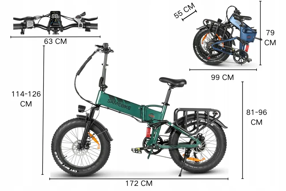 SAMEBIKE RS-A02 PRO en embalaje original de fábrica
