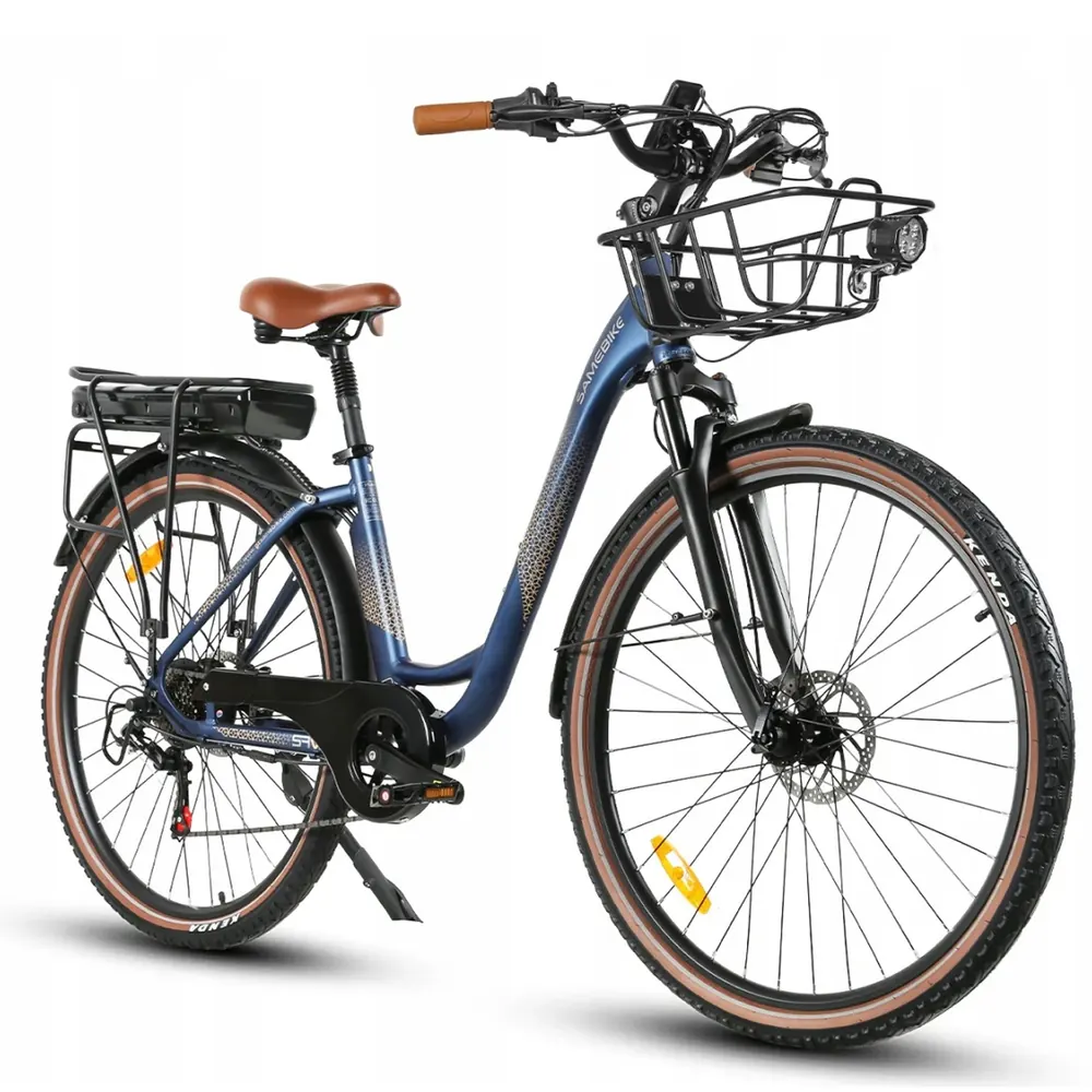 Bicicleta eléctrica urbana Samebike RS-A07 con motor 750W y batería de 13AH.