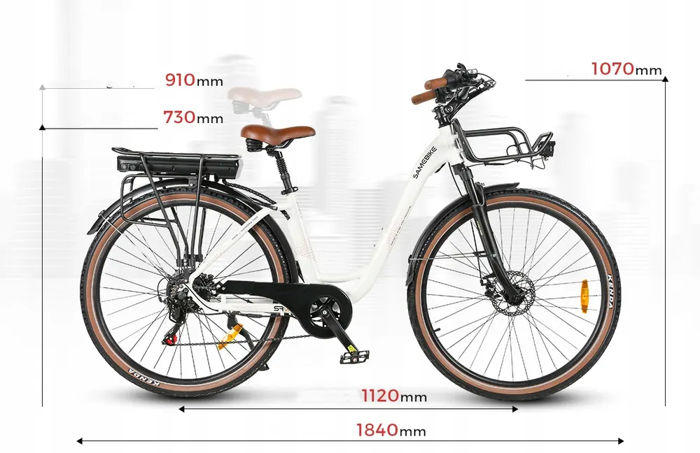 Batería de litio extraíble de 13AH para la bicicleta eléctrica Samebike RS-A07.