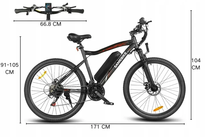 SAMEBIKE SY26-II Bicicleta Eléctrica MTB image 13