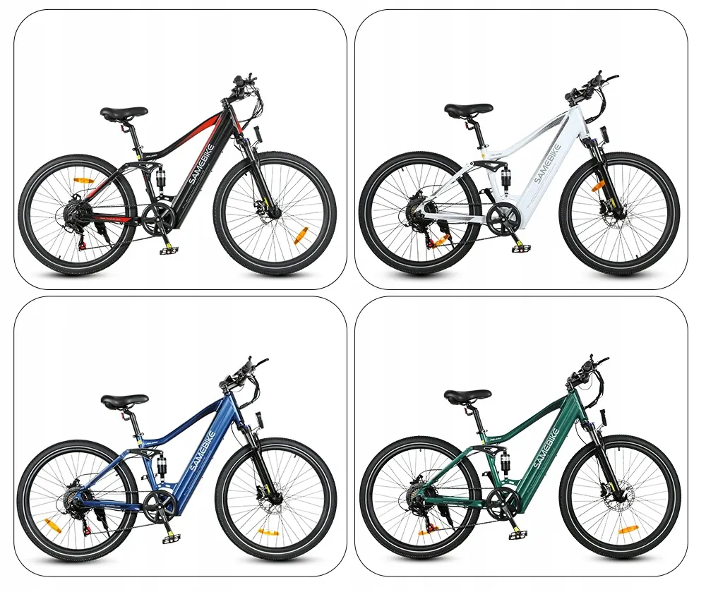 Bicicleta eléctrica Samebike XD26-II 750W con cuadro talla L y frenos hidráulicos.