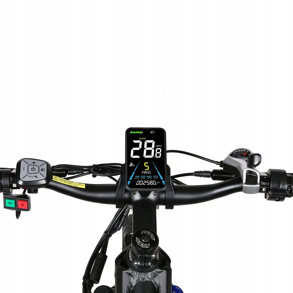 Bicicleta eléctrica Samebike XD26-II en color negro.