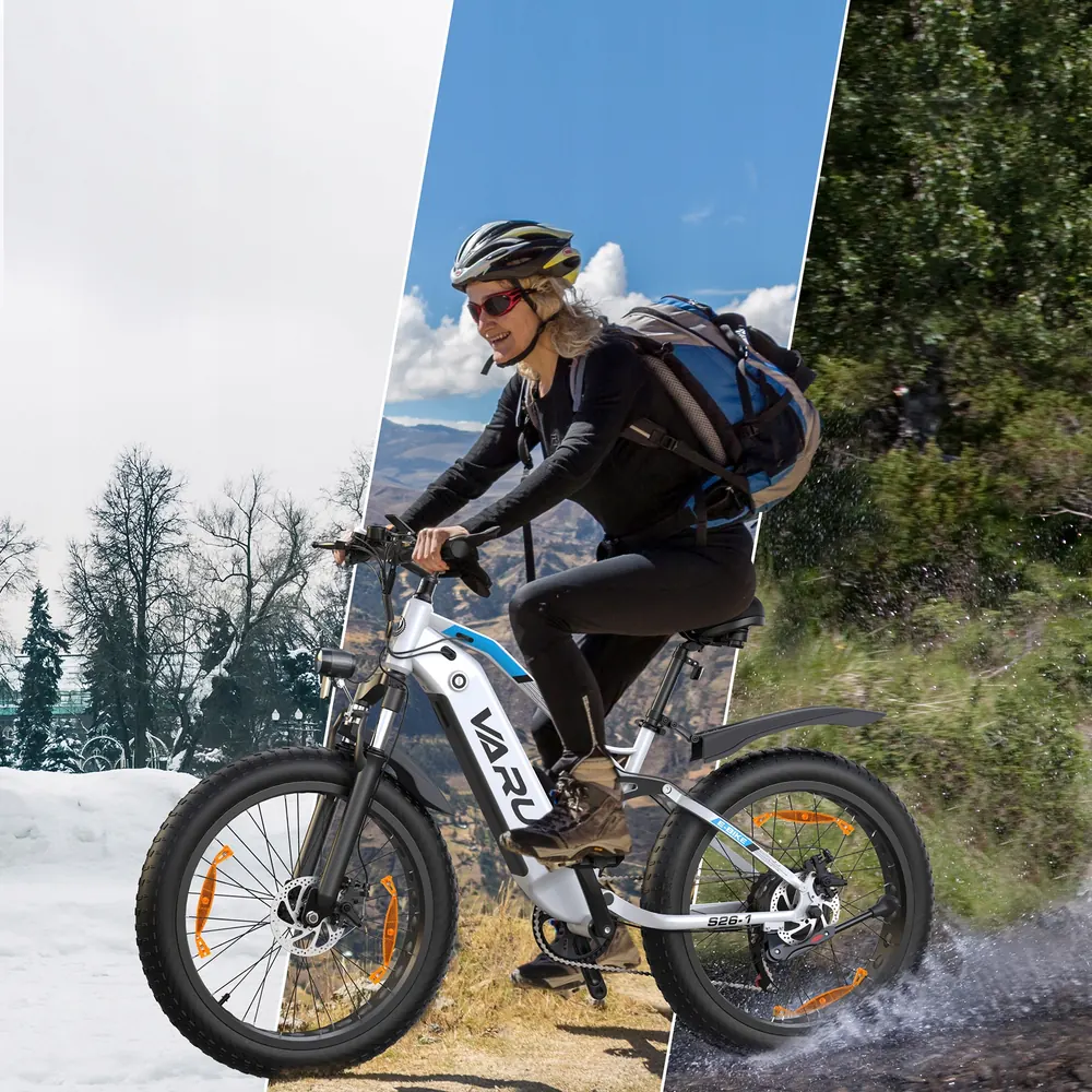Bicicleta eléctrica VARUN 26X4.0 de montaña con cuadro de aluminio