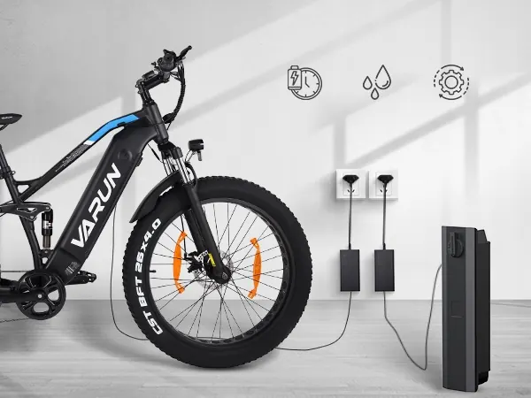 Rueda de 26 pulgadas de la bicicleta eléctrica VARUN para montaña.