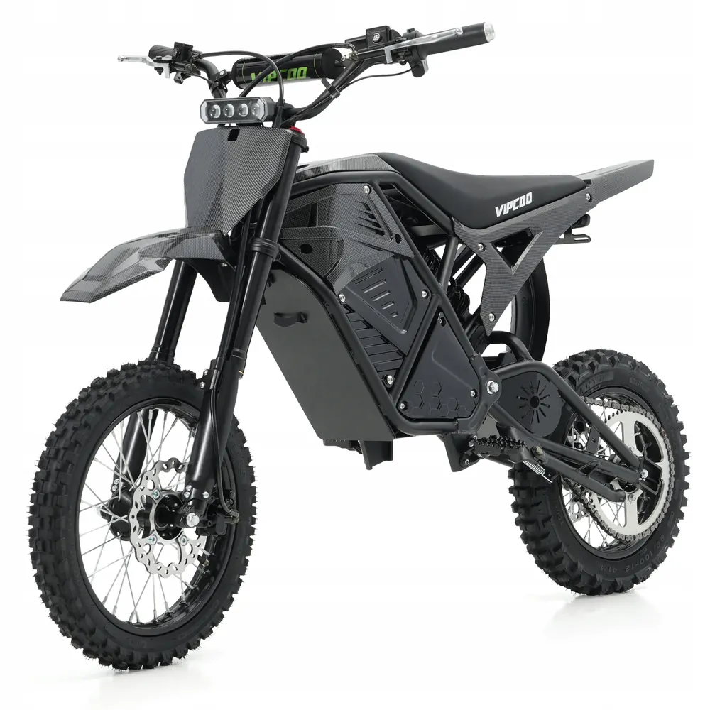 VIPCOO H3 3500W bicicleta eléctrica negra con freno hidráulico