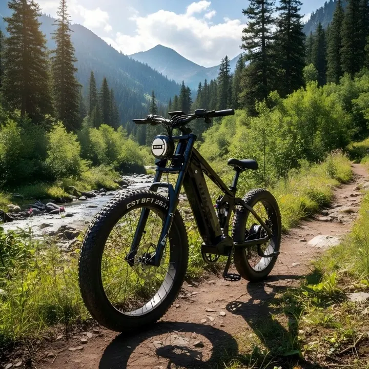Código de fabricante VITILAN T7 PRO en la bicicleta eléctrica de alto rendimiento.